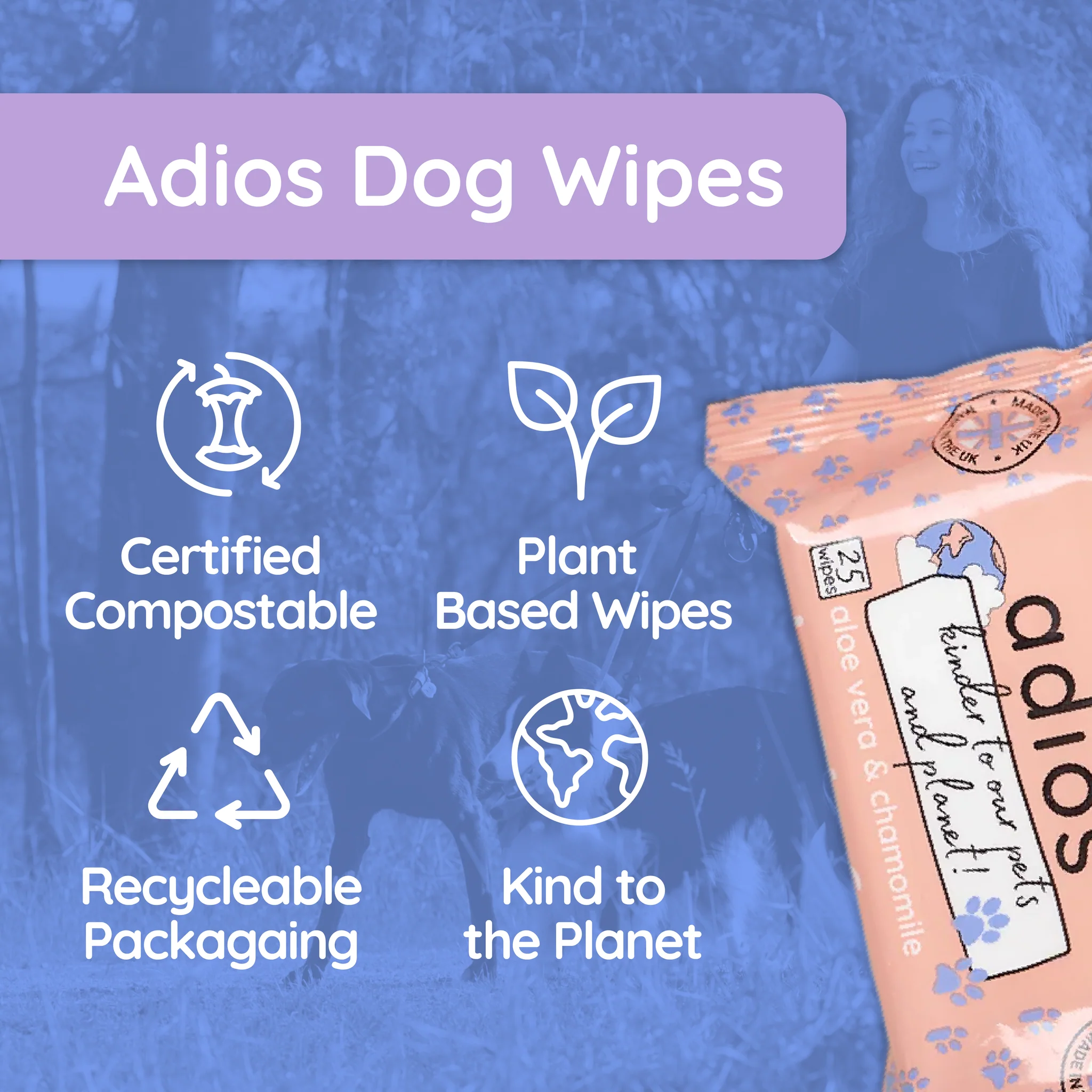 Compostable Pet Wipes 25pk - Image 5